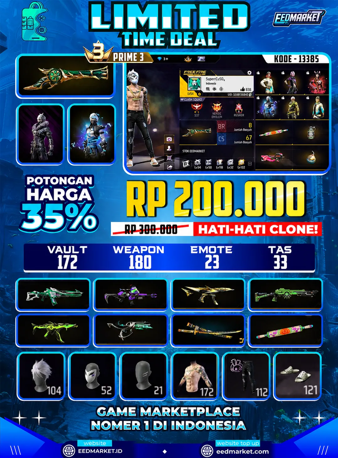 SG2 TROMPET RAMBUT KAKASIH CELANA SKENA ANGEL UNGU