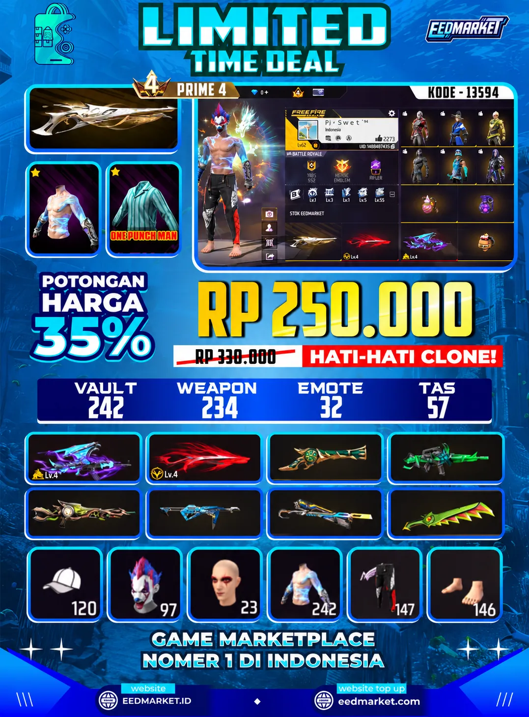 SG2 GURUN EVO AK47 LVL4 SG PANJANG LVL4 KAKASIH ANGEL