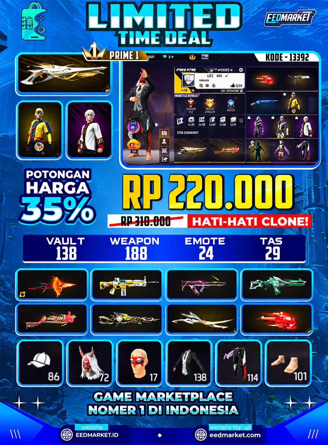 SG2 GURUN KEPALA BUDI TINJU ON TOP KRIMINAL ANGEL MERAH TAS OLD