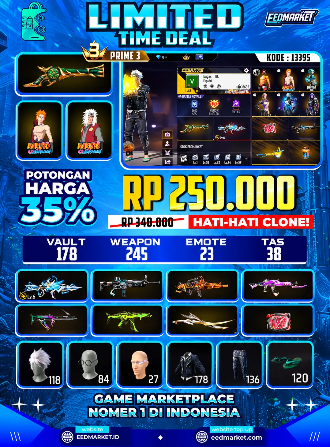 SG2 TROMPET EVOGUND XM8 LVL6 YINYANG MERAH GARA