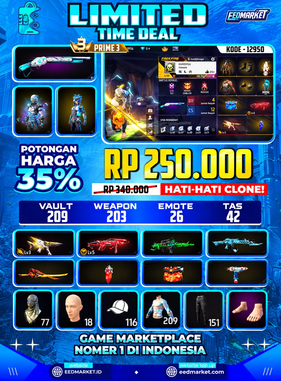 SG2 WINTER, EVO MP40  LV5, EVO MP5 LV3, PRIME 3,