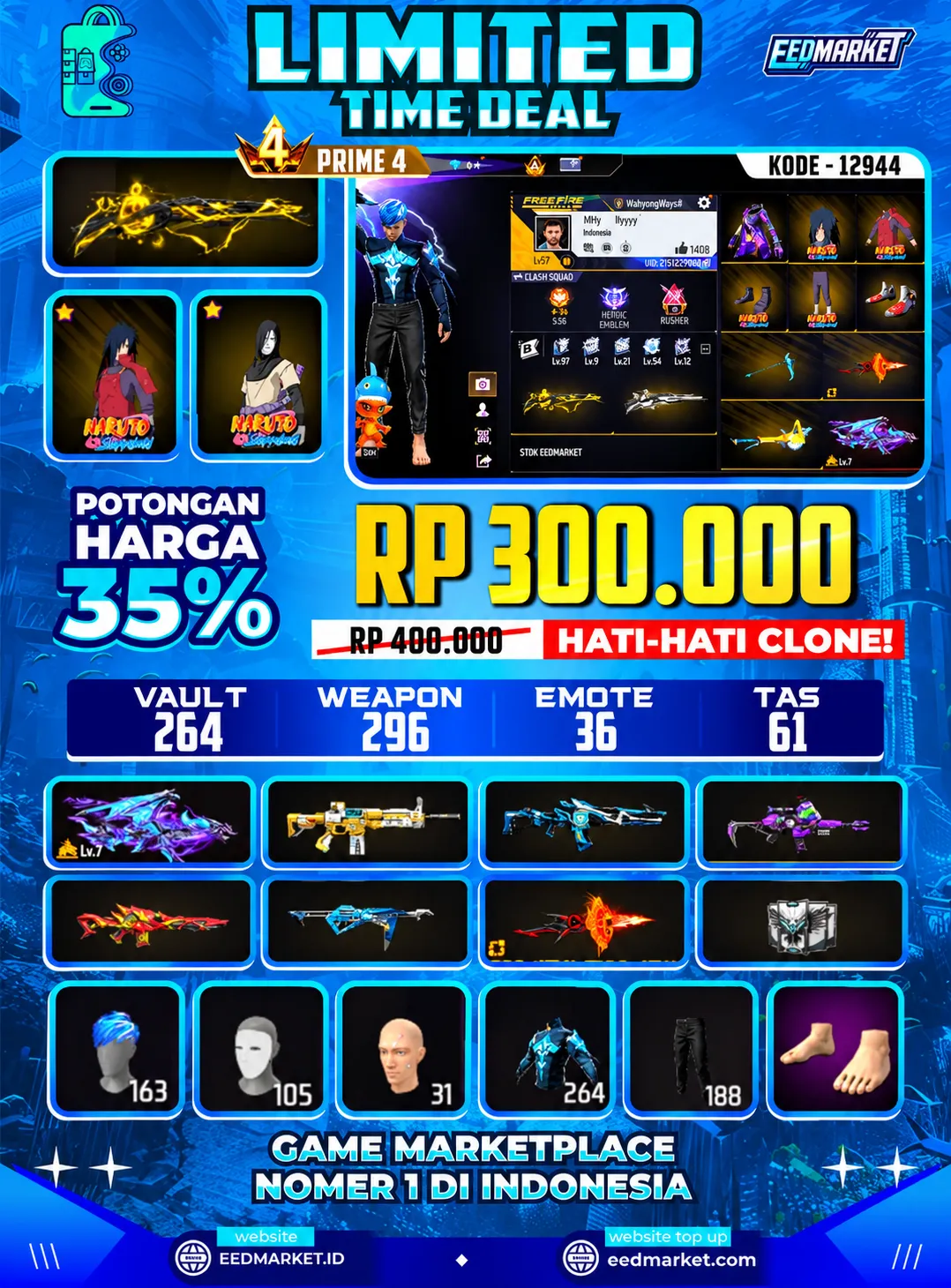 SG2 SOLARIS BURST EVOGUND AK47 MAX TAS KELINCI NAGA