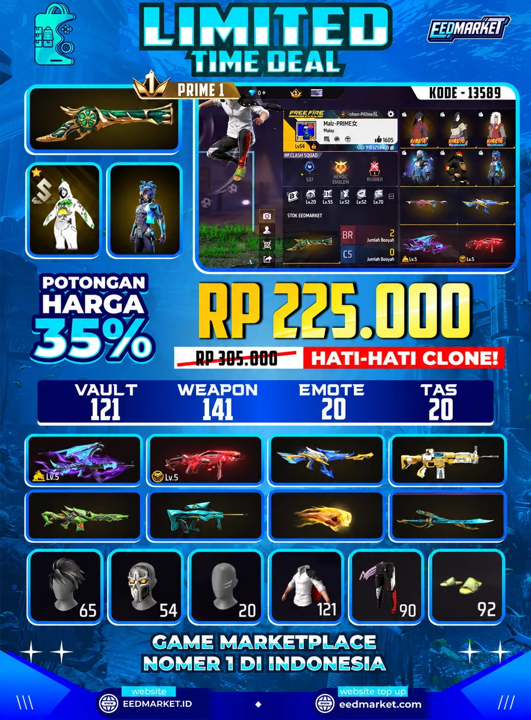 SG2 TROMPET EVO AK47 LVL5 MP40 LVL5 ANGEL TINJU ON