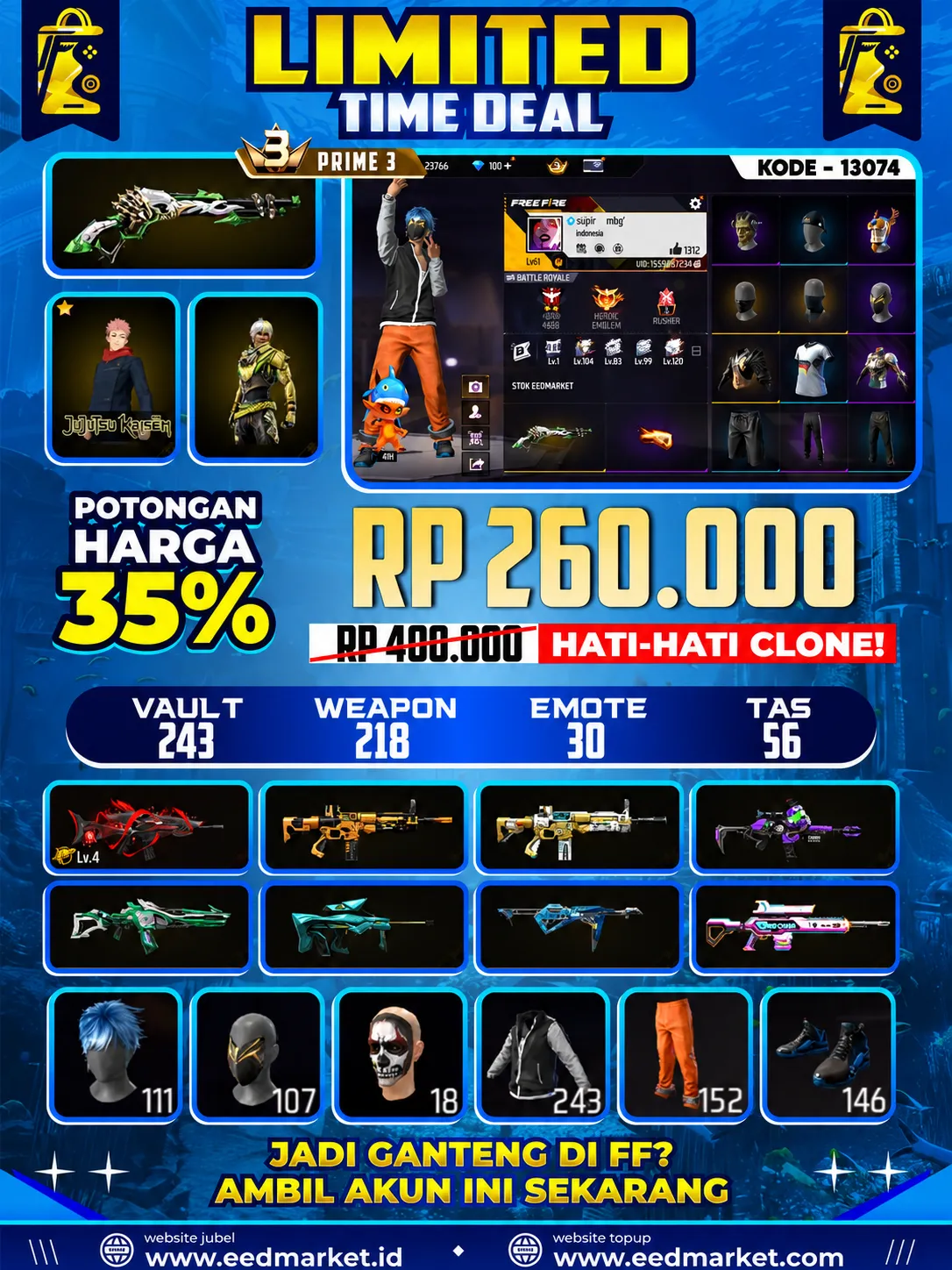 Sg Lumut Evo Scar Megalodon Level 4