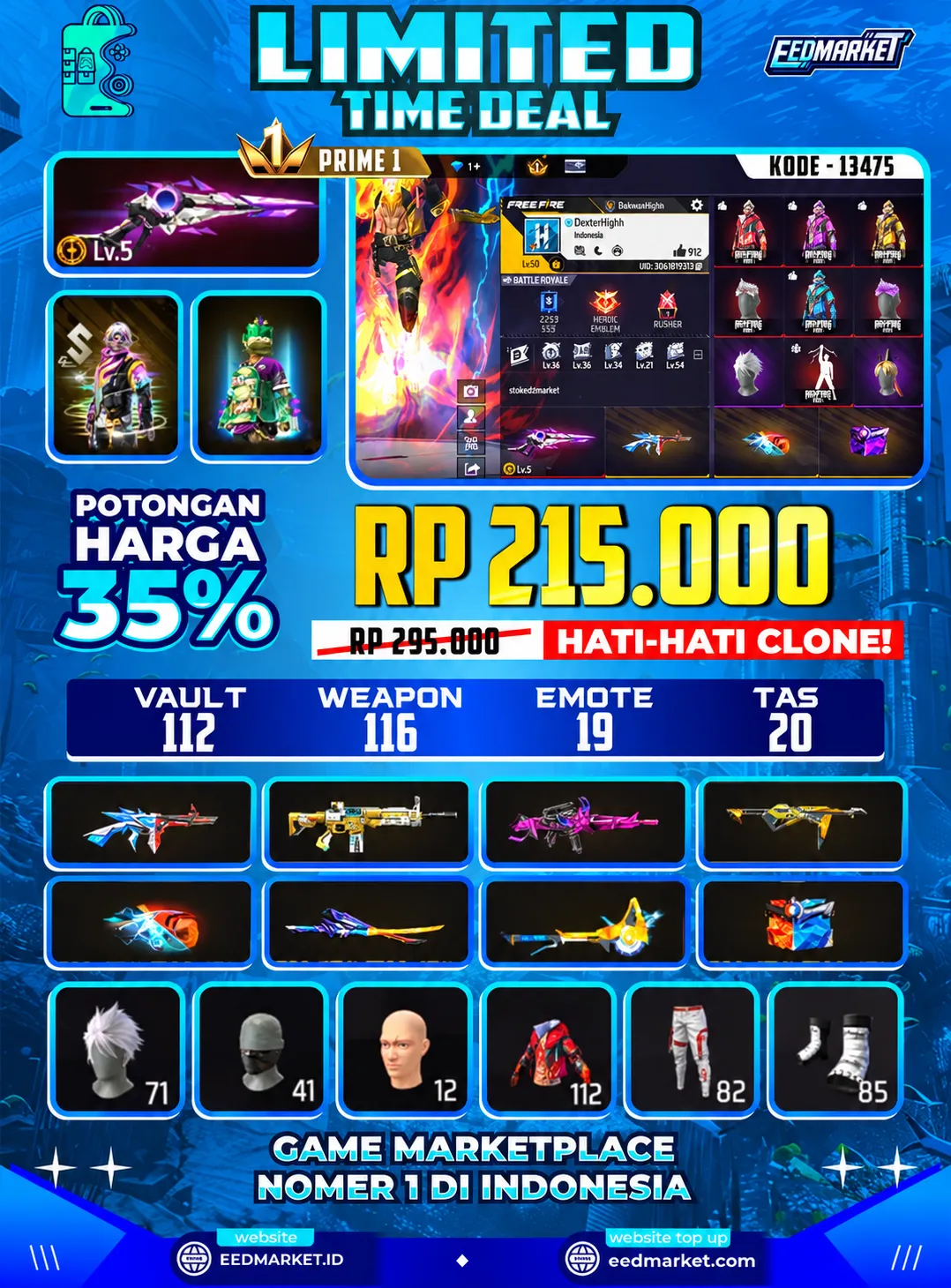 SG2 EVO LVL5 BUNDLE RAMPAGE LENGKAP KAKASIH TINJU ON