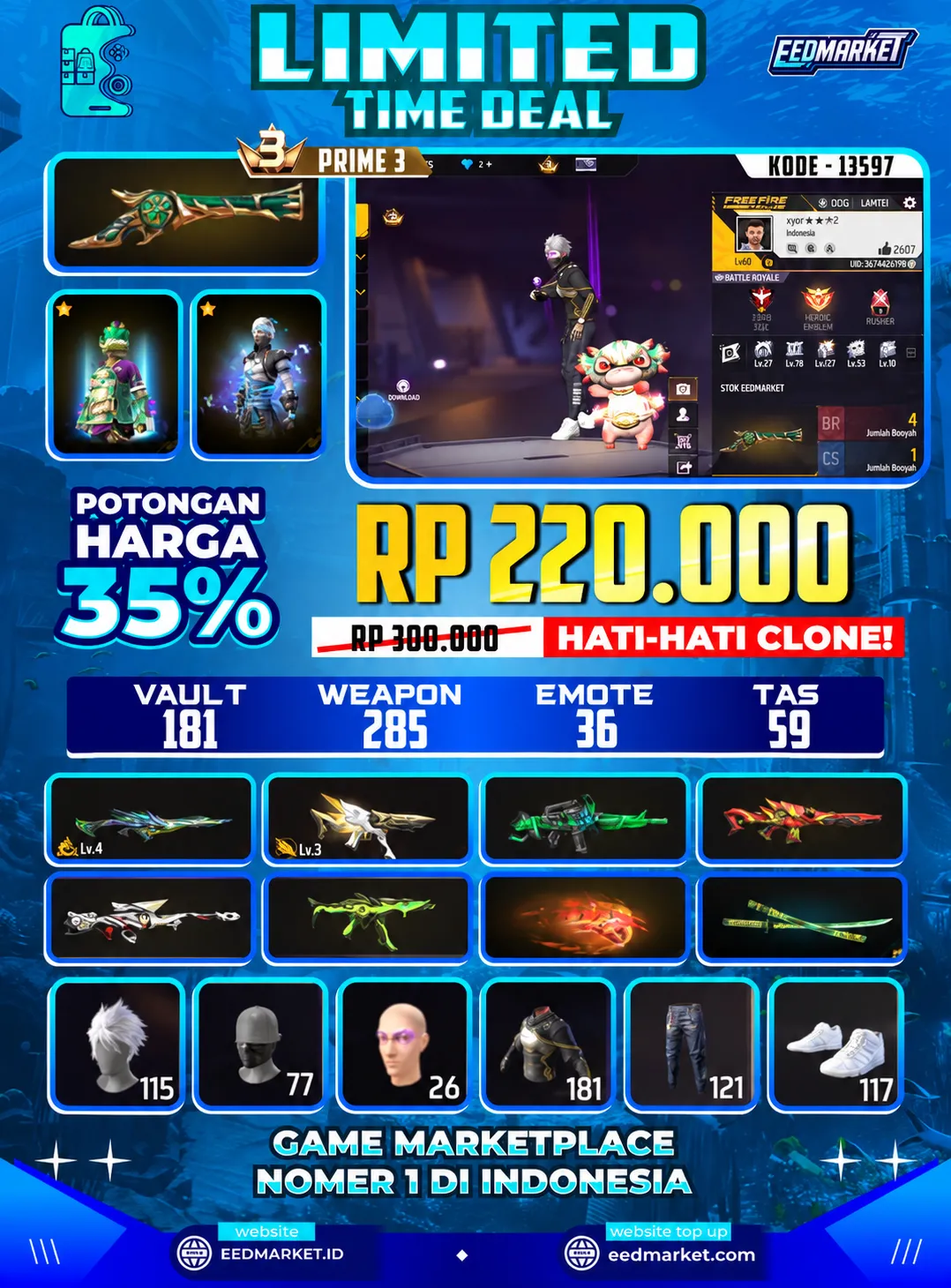 SG2 TROMPET EVO PARAPAL LVL4 MP4 LVL3 KAKASIH TINJU ON