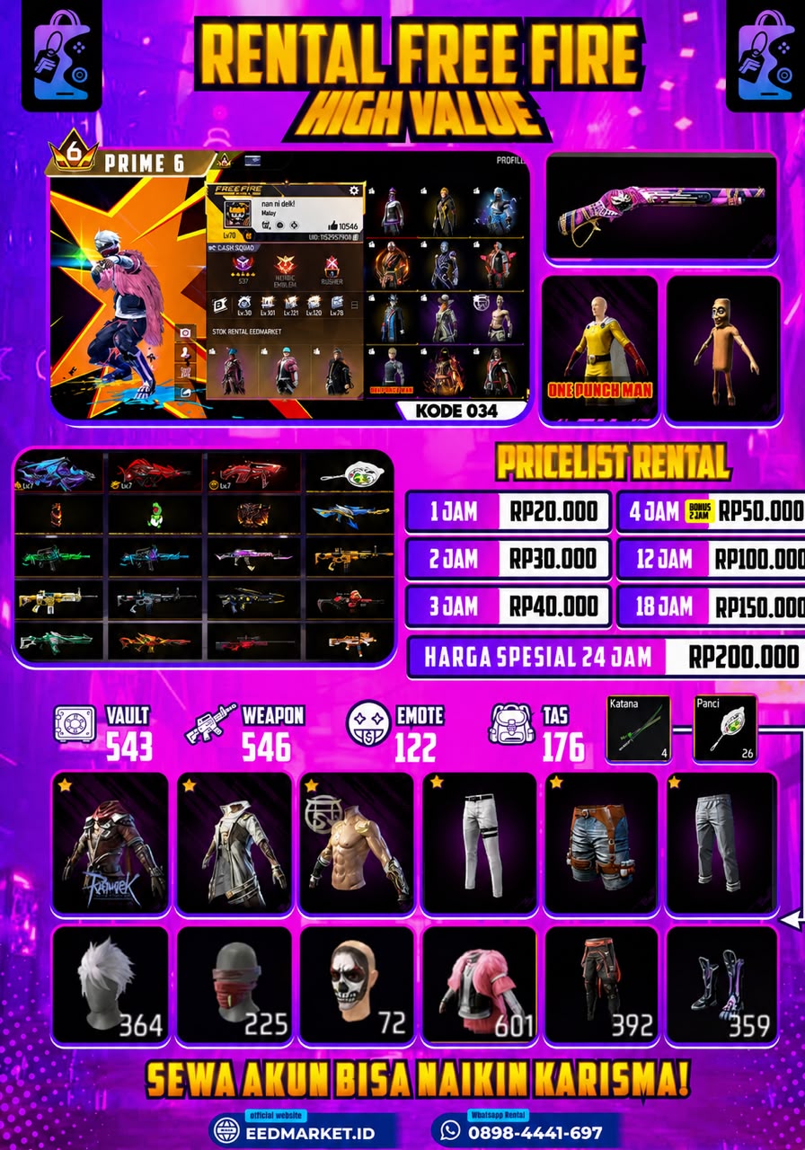 FF 034 - SG RAPPER LUMUT MAX 3 RAGNAROK POKER PINK